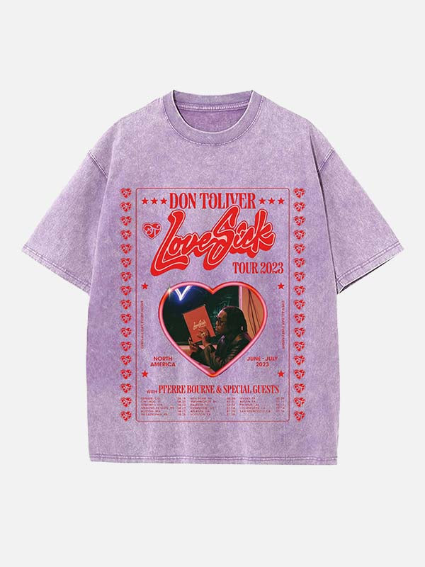 Don Toliver Print Round Neck T-shirt