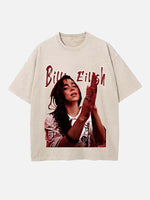 Billie Eilish Print Round Neck T-shirt