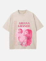 Ariana Grande Print Round Neck T-shirt