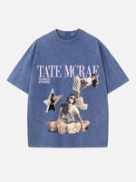 Tate McRae Print Round Neck T-shirt