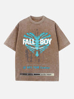 Fall Out Boy Print Round Neck T-shirt
