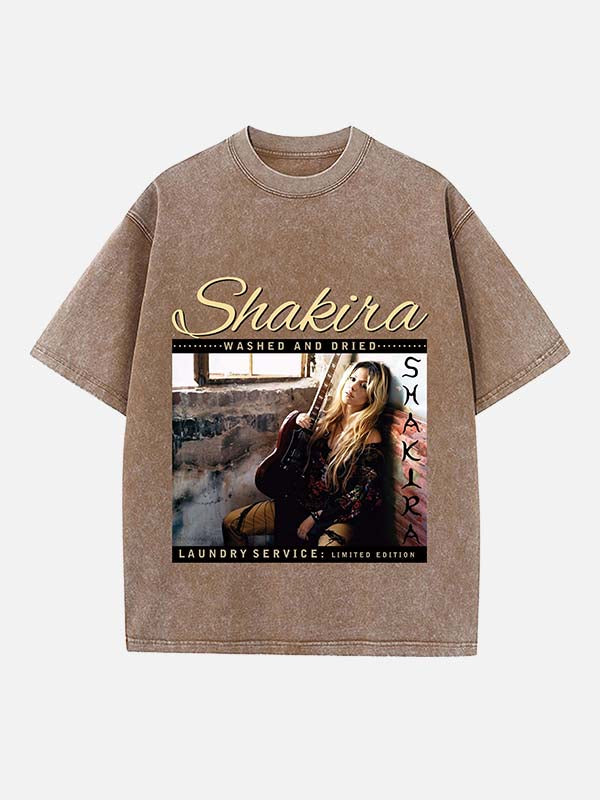 Shakira Print Round Neck T-shirt