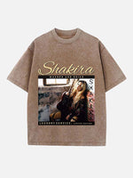 Shakira Print Round Neck T-shirt