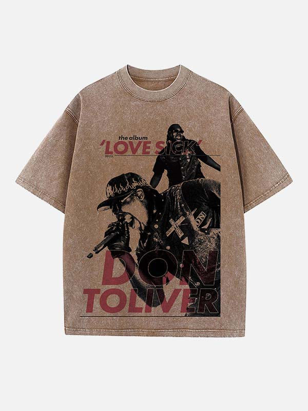 Don Toliver Print Round Neck T-shirt