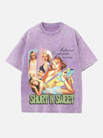 Sabrina Carpenter Print Round Neck T-shirt