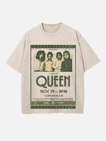 Queen Print Round Neck T-shirt