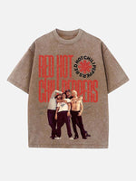 Red Hot Chili Peppers Print Round Neck T-shirt