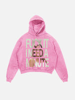 Tate McRae Print Slant Pockets Hoodie