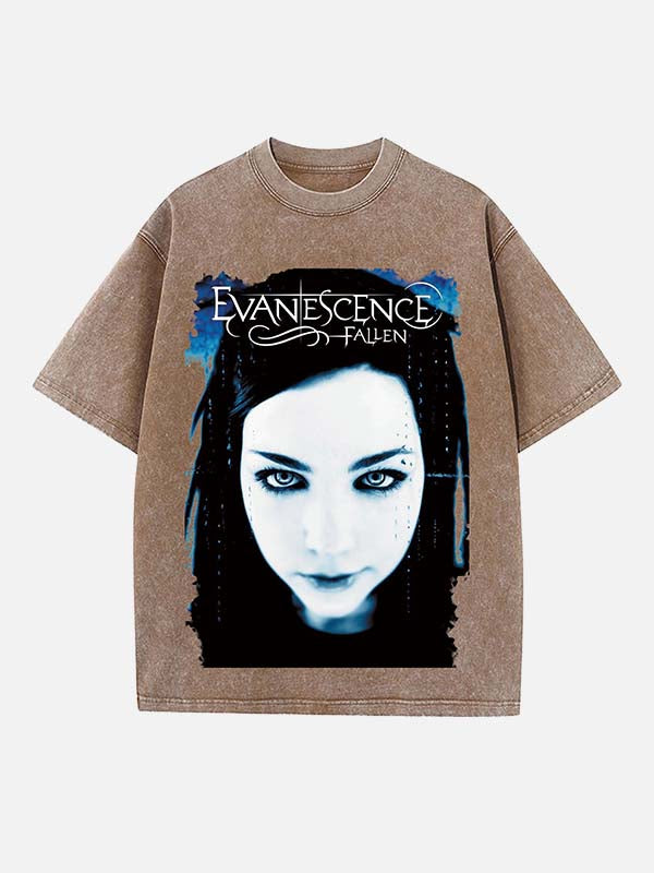 Evanescence Print Round Neck T-shirt