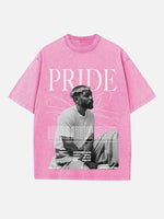 Kendrick Lamar Print Round Neck T-shirt
