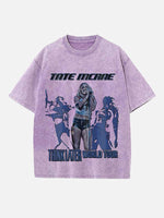 Tate McRae Print Round Neck T-shirt