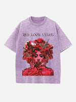 Kali Uchis Print Round Neck T-shirt