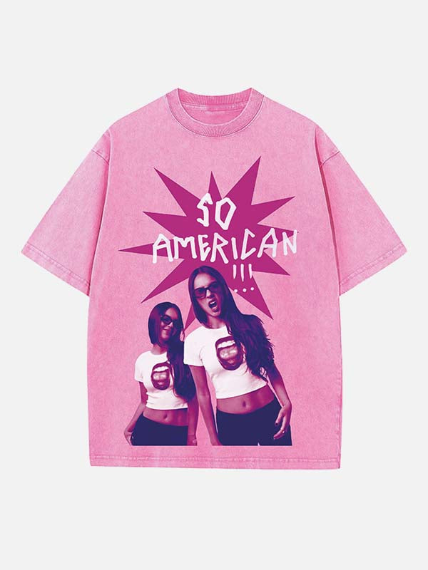 Olivia Rodrigo Print Round Neck T-shirt