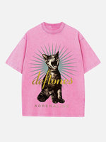 Deftones Print Round Neck T-shirt