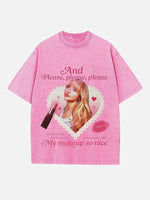 Sabrina Carpenter Print Round Neck T-shirt