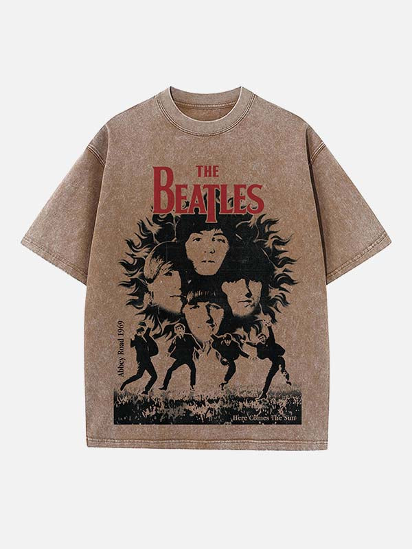 The Beatles Print Round Neck T-shirt