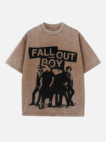 Fall Out Boy Print Round Neck T-shirt