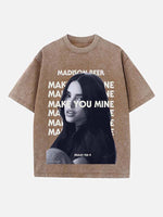 Madison Beer Print Round Neck T-shirt