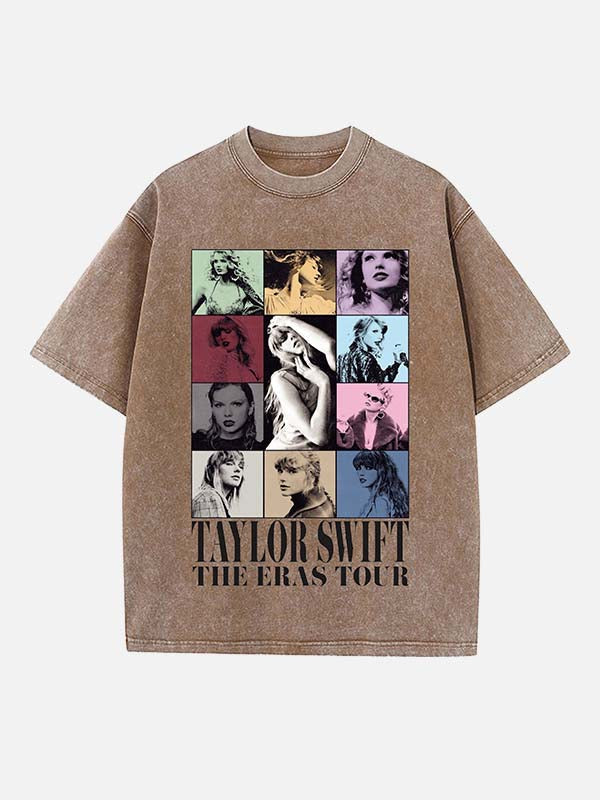 Taylor Swift Print Round Neck T-shirt