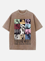 Taylor Swift Print Round Neck T-shirt