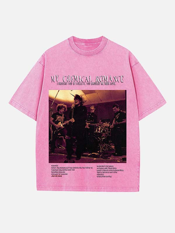 My Chemical Romance Print Round Neck T-shirt