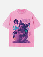 Chappell Roan Print Round Neck T-shirt