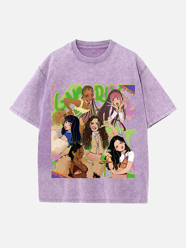 KATSEYE Print Round Neck T-shirt