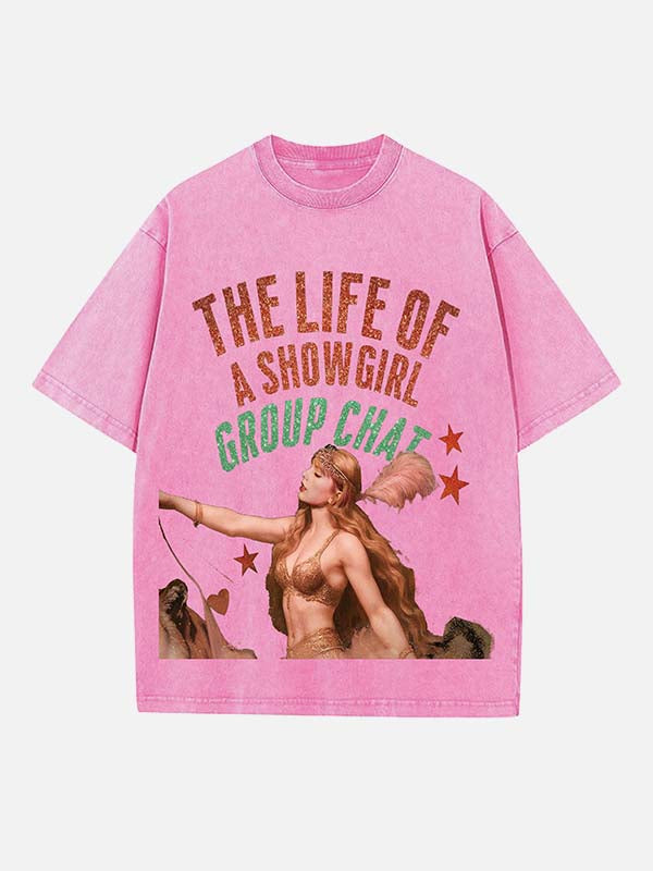 Taylor Swift Print Round Neck T-shirt