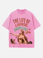 Taylor Swift Print Round Neck T-shirt