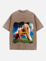 Zara Larsson Print Round Neck T-shirt