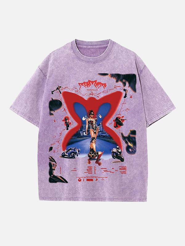 Rosalía Print Round Neck T-shirt