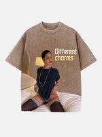 Rihanna Print Round Neck T-shirt