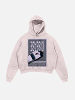 Lady Gaga Print Slant Pockets Hoodie