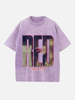 Taylor Swift Print Round Neck T-shirt