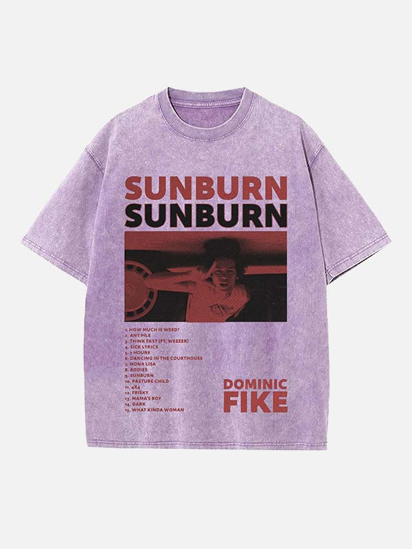 Dominic Fike Print Round Neck T-shirt