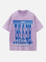 TWICE Print Round Neck T-shirt