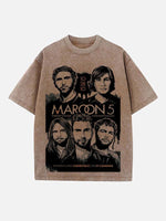 Maroon 5 Print Round Neck T-shirt