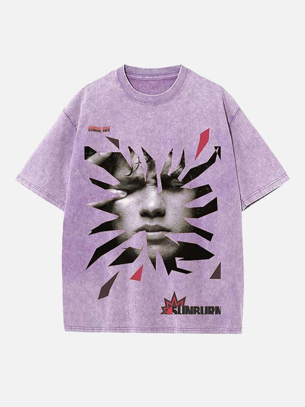 Dominic Fike Print Round Neck T-shirt