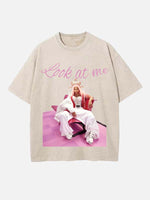 Nicki Minaj Print Round Neck T-shirt