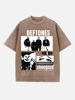 Deftones Print Round Neck T-shirt