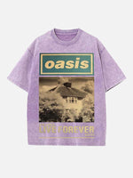 Oasis Print Round Neck T-shirt