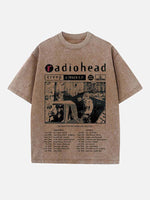 Radiohead Print Round Neck T-shirt