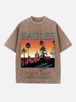 Eagles Print Round Neck T-shirt