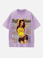 Beyoncé Print Round Neck T-shirt
