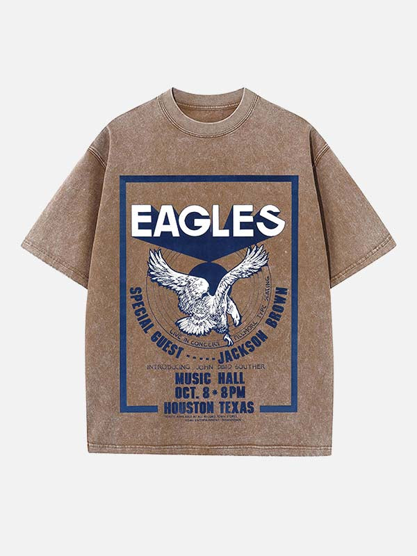 Eagles Print Round Neck T-shirt