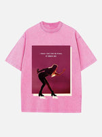 Taylor Swift Print Round Neck T-shirt
