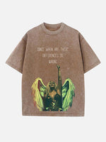 Kesha Print Round Neck T-shirt