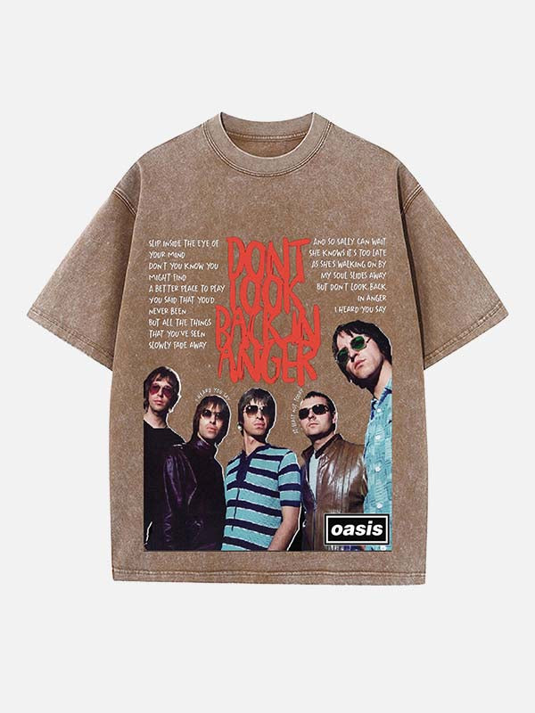 Oasis Print Round Neck T-shirt