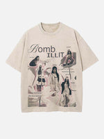 ILLIT Print Round Neck T-shirt