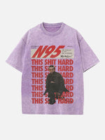 Kendrick Lamar Print Round Neck T-shirt